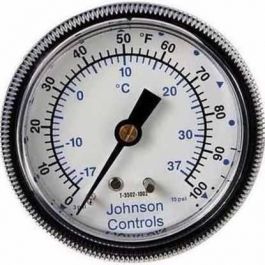 Johnson Controls T-5500-1052 3.5" Pneumatic Thermometer 1/8" NPT 0°F-100°F