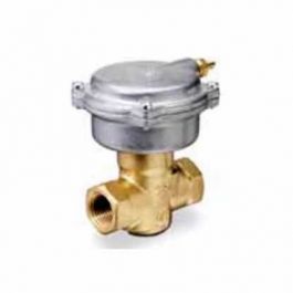 Siemens 257-02041 2" 2-Way N/O Pneumatic Actuator Valve Assembly 3–8 PSI 1/2" F X F Brass 4.0 Cv