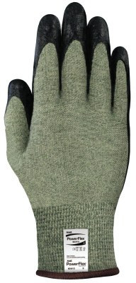 Ansell PowerFlex Cut Resistant Gloves, Size 6, Black, 144 PR/CA, #103535