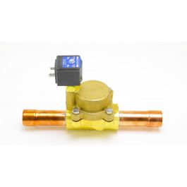 York 025-41743-000 Solenoid Valve N/C 1-1/8" ODF DIN Coil 120V