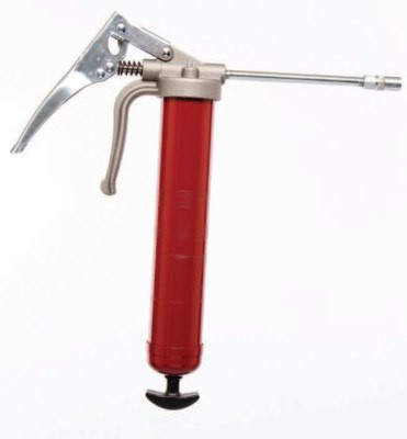 Alemite Professional Pistol Grip Grease Guns, 16 oz, 7,500 psi, Rigid Extension/Coupler, 1 EA, #555