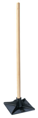 The AMES Companies, Inc. Tamper, 8 in x 8 in, Steel, 42.5 in Ash Handle, 1/EA, #1133400