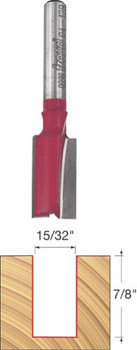 Freud 04-128 15/32" Diameter Double Flute Straight Bit