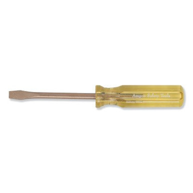 Ampco Safety Tools Standard Tip Screwdriver, 5/16 in, 10-1/8 in Overall L, 1/EA, #S49
