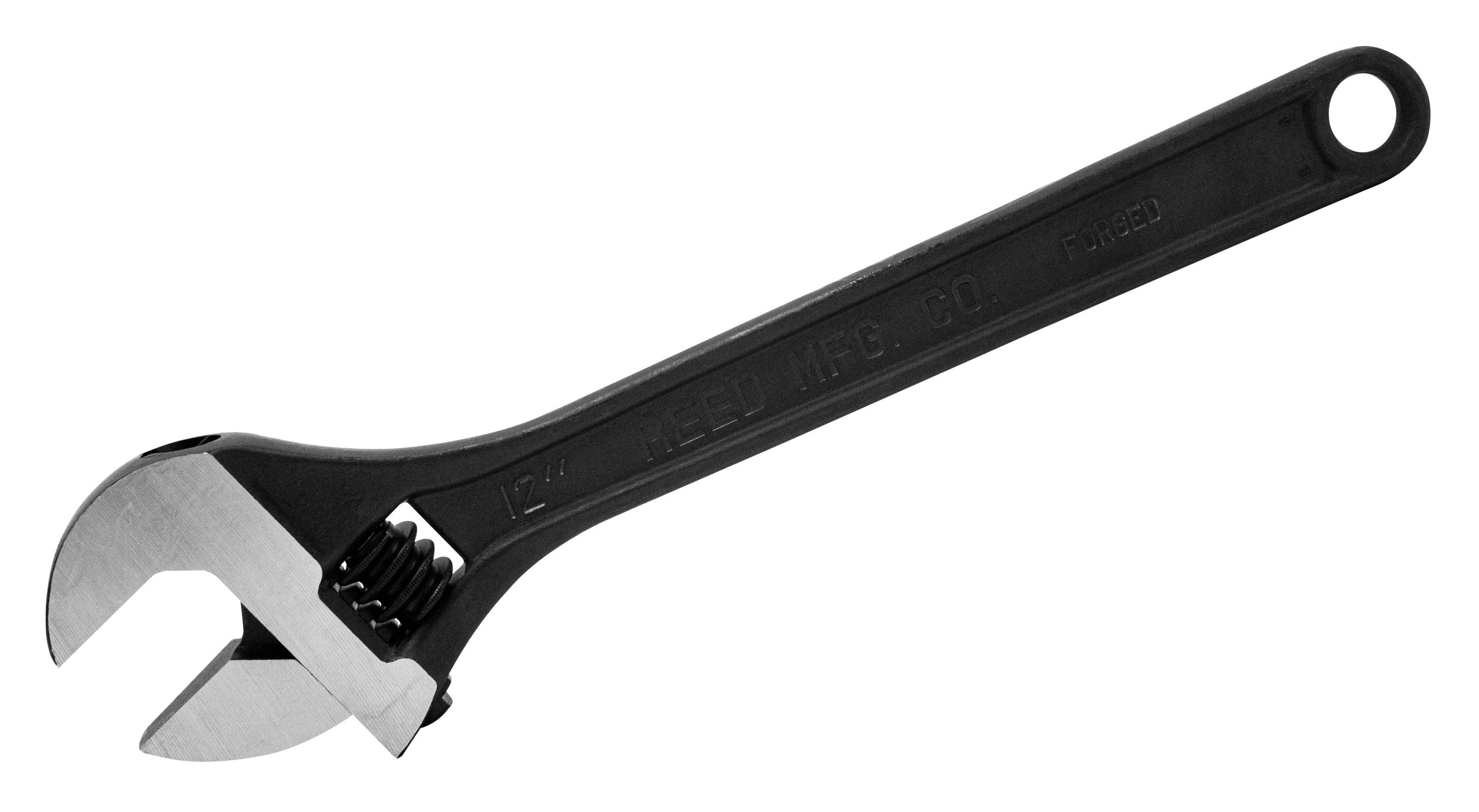 REED CWB12 Black Oxide Finish Adjustable Wrench, 12-Inch