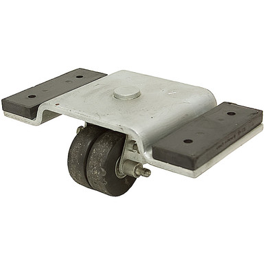 2.5" x0.875" Swivel Plate Dual Caster w/Isolation Pads
