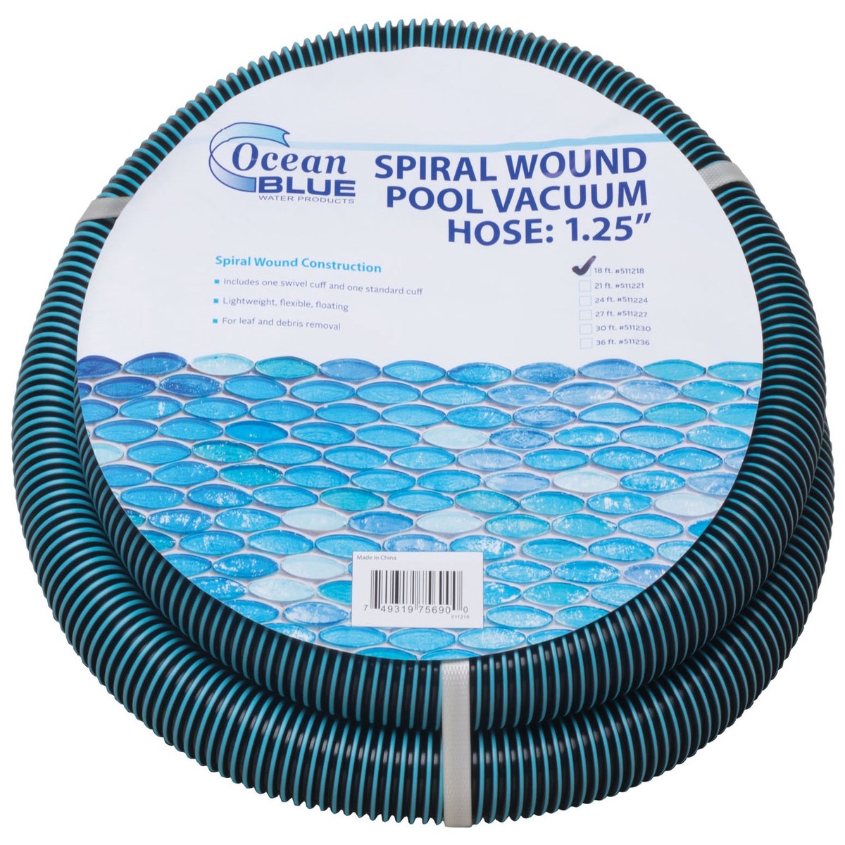1.25" Spiral Wound Pool Vacuum Hose
