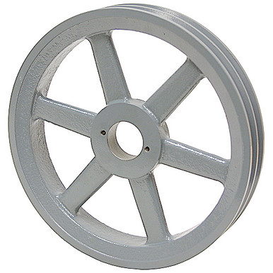 6.25 OD H-Bushing Double Groove Pulley