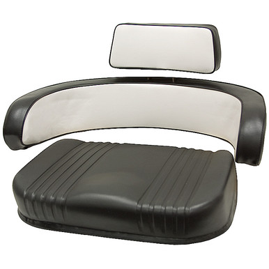 560 3-PC IH Black/White Seat Cushion Black Talon 560000BW