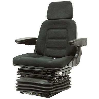 330 Deluxe Seat w/Suspension, Swivel, Armrests Black Talon 330001BK