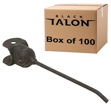 Box Of 100 Pieces Rubber Rake Tooth Black Talon 300411