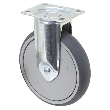 6" x 1-1/4" Rhombus Rigid Plate Caster