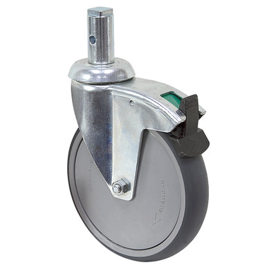 5-15/16 x 1-1/4 Rhombus Swivel Stem Caster w/ Swivel Lock