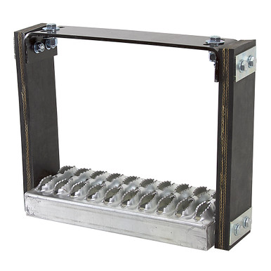 Galvanized Steel Step w/ #2 Diamond Deck Span Tread 12" x 4.85" x 1.875" Buyers Products 5231112