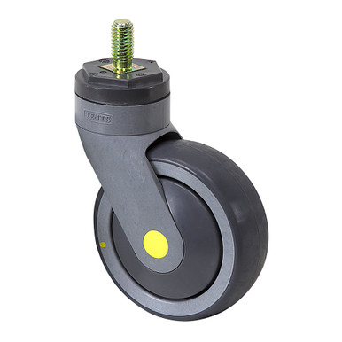 4" x 1.25"Swivel Threaded Stem Caster w/ Threadguards Tente