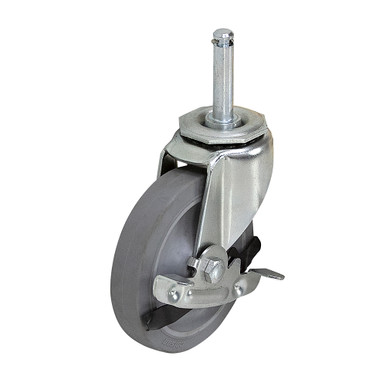 4" x 7/8" Swivel Grip Ring Caster w/Brake