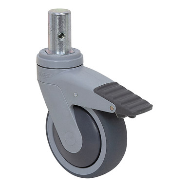 4" x 1" Tente Round Stem Swivel Caster 5321 PJP 100 R05-25.4