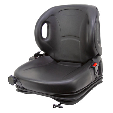 High-Pro Industrial Seat w/ Suspension and Seat Belt Black Talon 390125BK