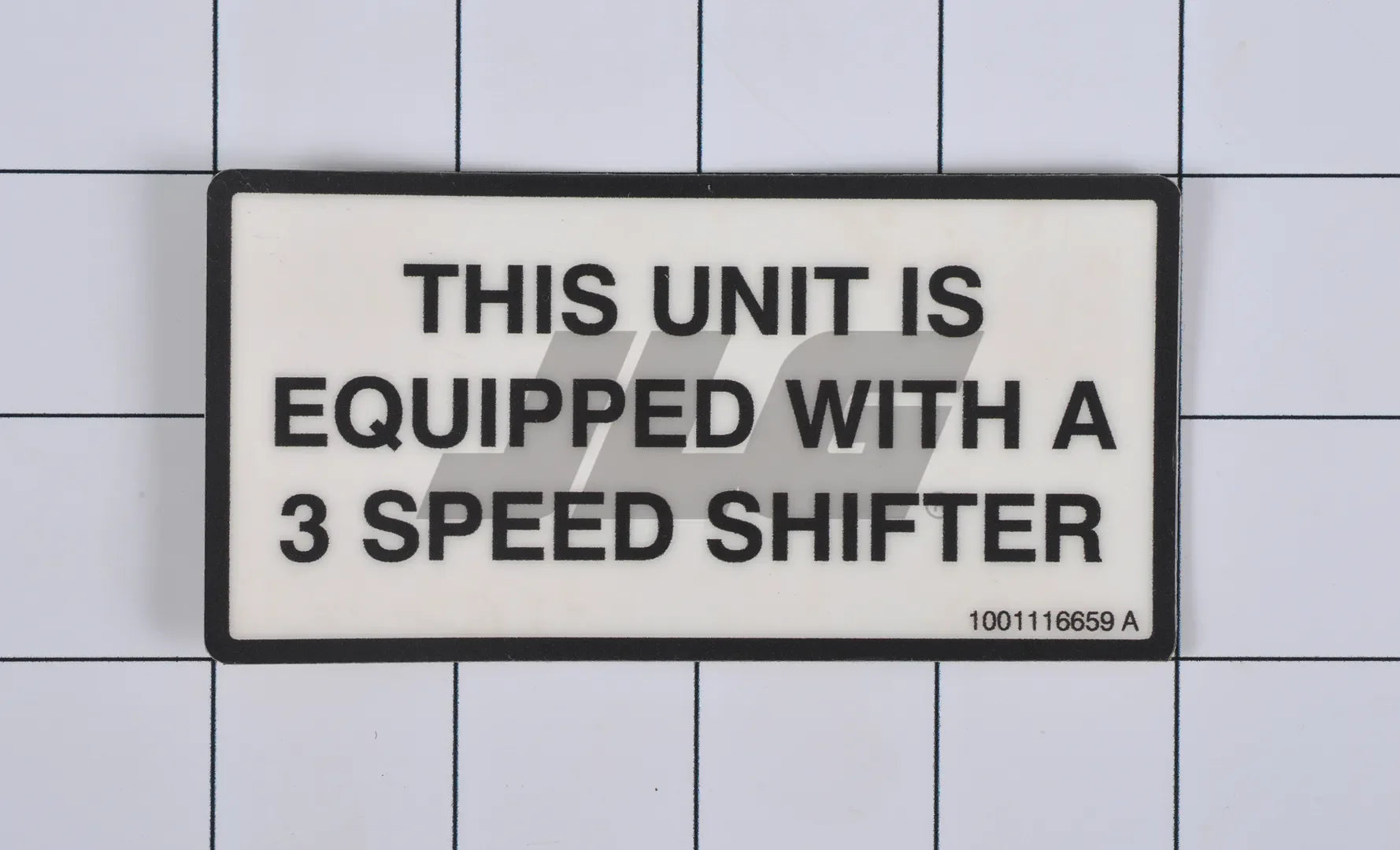 1001116659 Decal, 3 Speed Shifter | JLG