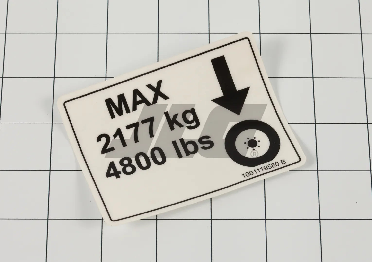 1001119580 Decal, Wheel Load | JLG