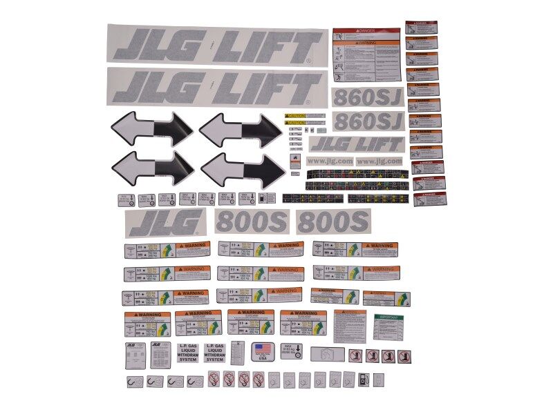 JLG Part # 1001193640 – Machine Decal Kit
