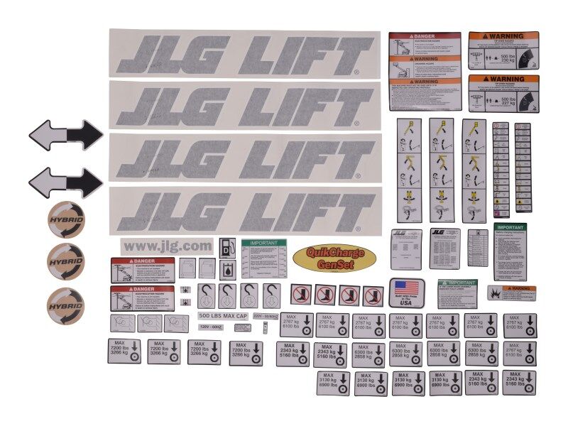 JLG Part # 1001198647 – Decal Kit