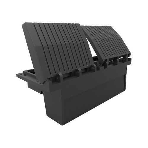 Snyder Industries NEVR-RUST™ TOOL-TAINER II Plastic Truck Box, Black, 60.5 in. L x 26.5 in. W x 22.5 in. H