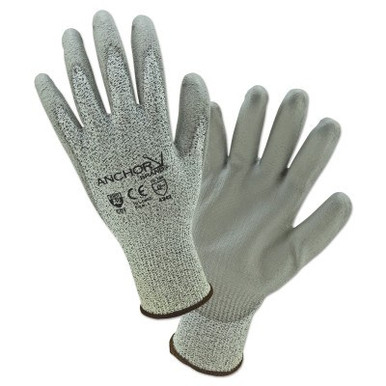 Anchor Products Micro-Foam Nitrile Dipped Coated Gloves, Large, Black/Gray, 12 Pair, #6070L