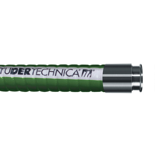 Tudertechnica Glidetech EPDM 1 1/2 in. Brewery Hose Assembly w/ 3A Tri-Clamp Ends
