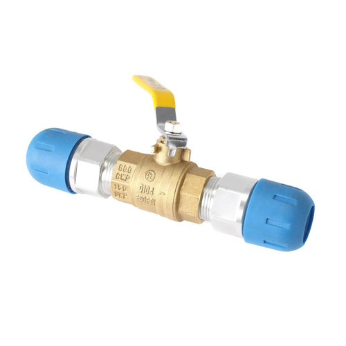 FastPipe Inline Valve Fitting for Aluminum Pipe