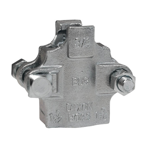 Dixon Boss RBU9 Stainless Steel Clamp 3/4 in. Hose ID, 2 Bolt Type and 2 Finger