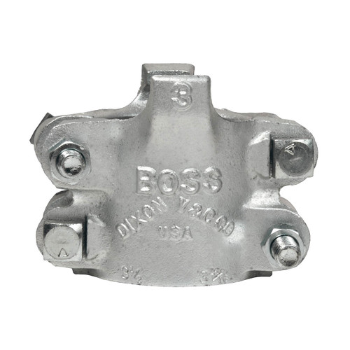 Dixon Boss 375 Clamp 3 in. Hose ID Zinc Plated Iron 4 Bolt and 4 Finger