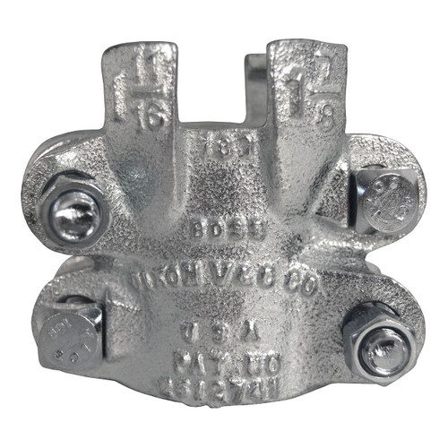 Dixon Boss B35 Clamp 3 in. Hose ID Zinc Plated Iron 4 Bolt and 2 Finger