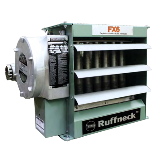 Ruffneck FX6-480360-250-T Explosion Proof Electric Forced Air Heater w/ Thermostat