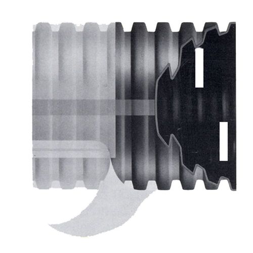 6 In. Perforated Drain Pipe, Single Wall, Hdpe, 100 Ft.