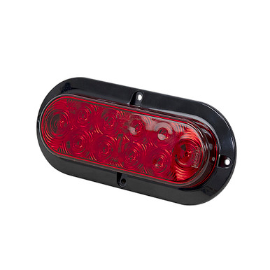 12 Volts DC 6" Red Oval LED Trailer Light Blazer C562RTM