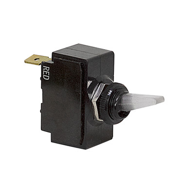SPST 15 Amp 12 Volt DC Illuminated Toggle Switch Carling