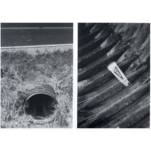 10 In. Heavy Duty Corrugated Single Wall Pipe, 20 Ft. Long