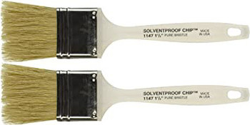 Wooster Genuine 1.5" Solvent-Proof Chip Paintbrush 2-Pack, 1147-1.5-2PK