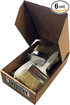 Wooster Genuine 4" Solvent-Proof Chip Paintbrush 6-Pack, 1147-4-6PK