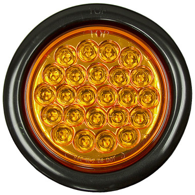4" Round 24 Amber LED Strobe Light Buyers Products SL40AR