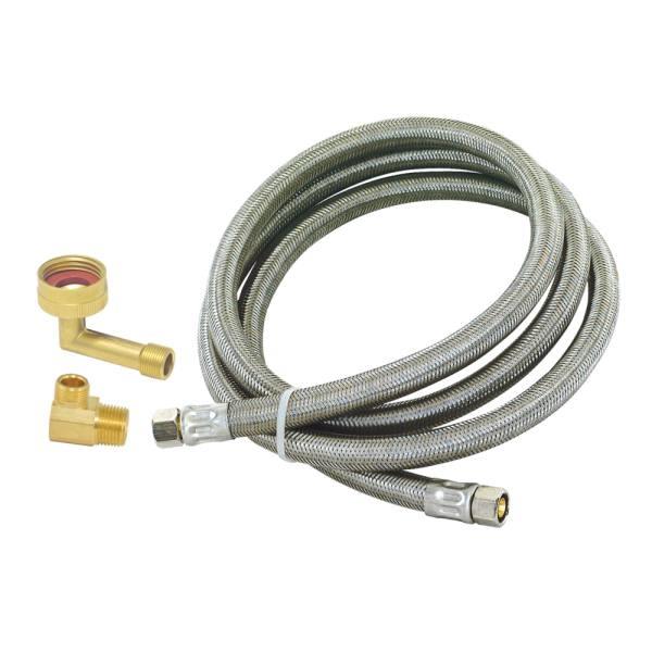 Eastman 3/8comp X 3/8comp X 10ft Braided Universal Dishwasher Installation Kit