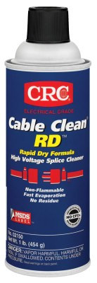 CRC Cable Clean RD High Voltage Splice Cleaners, 16 oz Aerosol Can, 12 CAN/CS, #2150