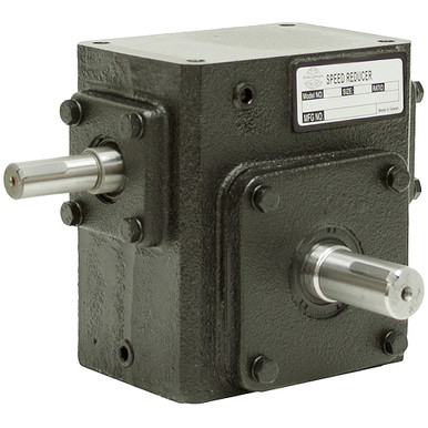15:1 Right Angle Cast Iron WormGear Reducer 0.63 HP Right Output Worldwide HDRS-133-15-R
