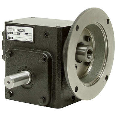 50:1 Right Angle Cast Iron Worm Gear Reducer 0.29 HP 56C Left Output Worldwide HDRF-133-50-L-56C