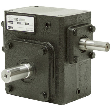 50:1 Right Angle Cast Iron WormGear Reducer 0.29 HP Left Output Worldwide HDRS-133-50-L