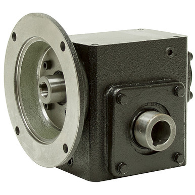 30:1 Right Angle Cast Iron Worm Gear Reducer 0.89 HP 56C Hollow Output Worldwide HDRF-175-30-H-56C