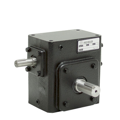 10:1 Right Angle Cast Iron WormGear Reducer 2.77 HP Right Output Worldwide HDRS-206-10-R