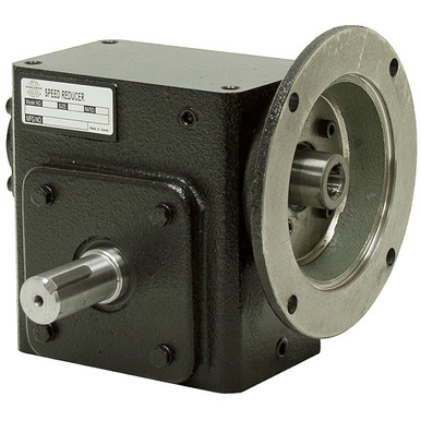 15:1 Right Angle Cast Iron Worm Gear Reducer 2.09 HP 56C Left Output Worldwide HDRF-206-15-L-56C
