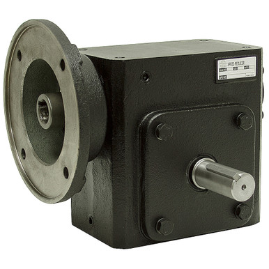 10:1 Right Angle Cast Iron Worm Gear Reducer 4.17 HP 182TC Right Output Worldwide HDRF-262-10-R-182TC